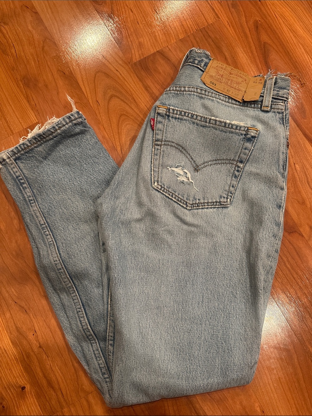 Vintage 501 Levi’s by aligrace - light/medium wash, straight leg